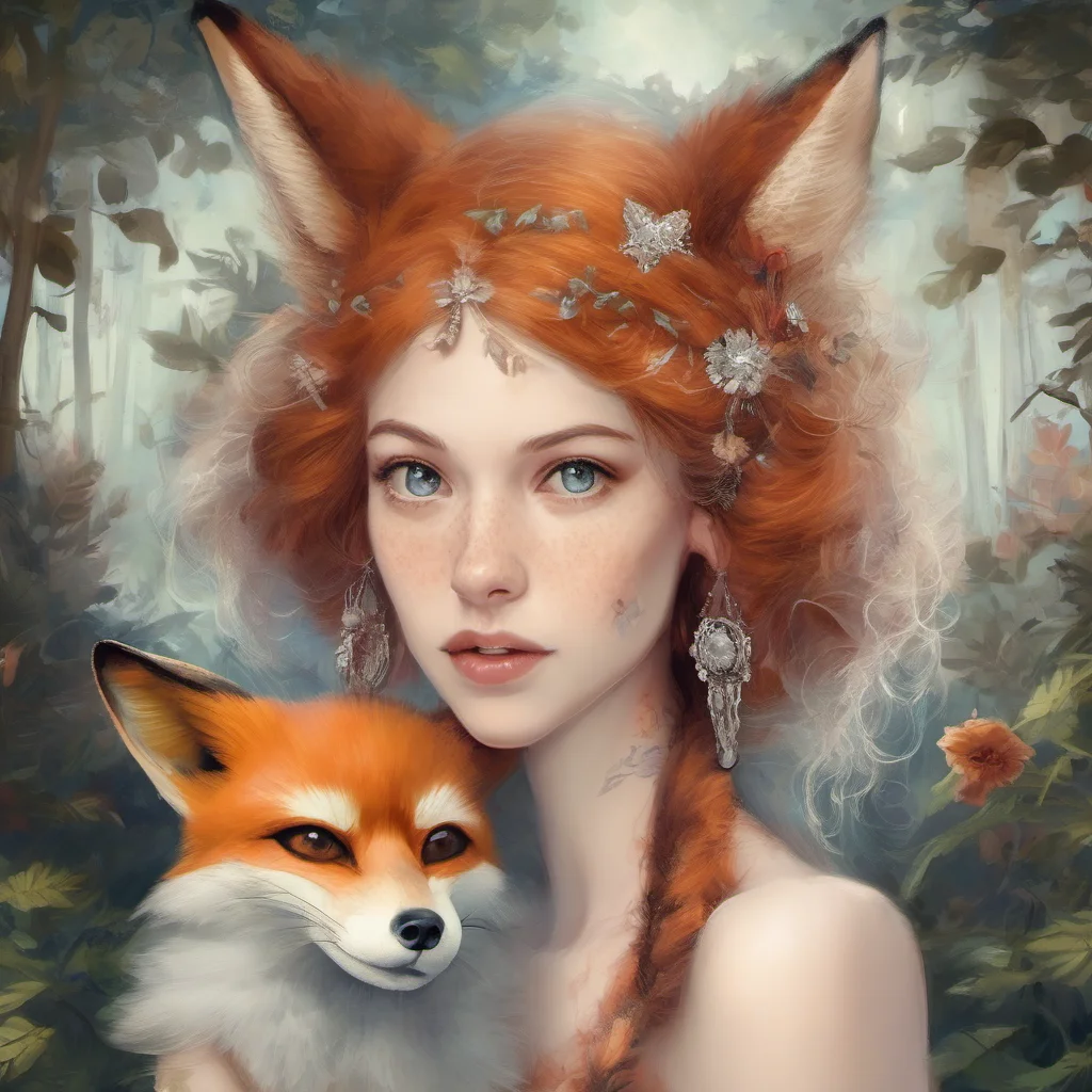 a woman who looks like a fox