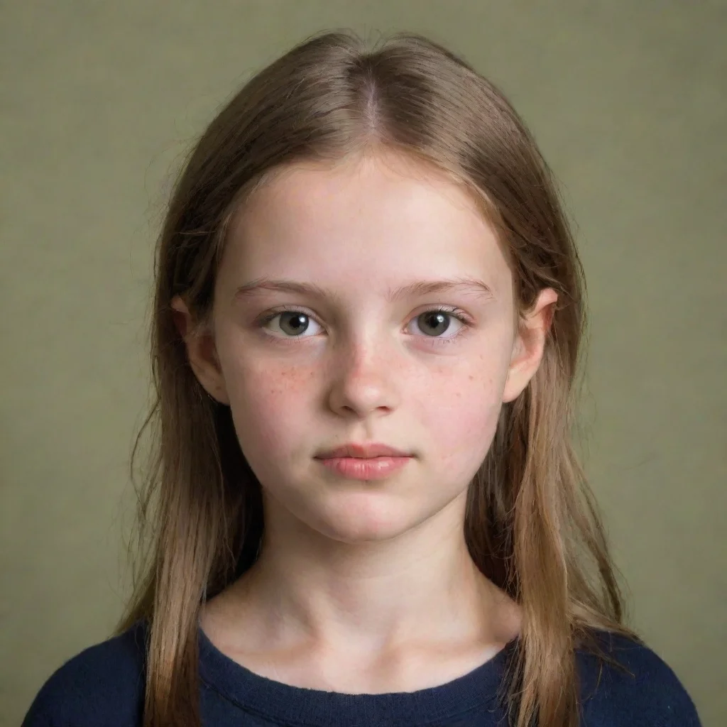 a young girl in the beginning of her puberty