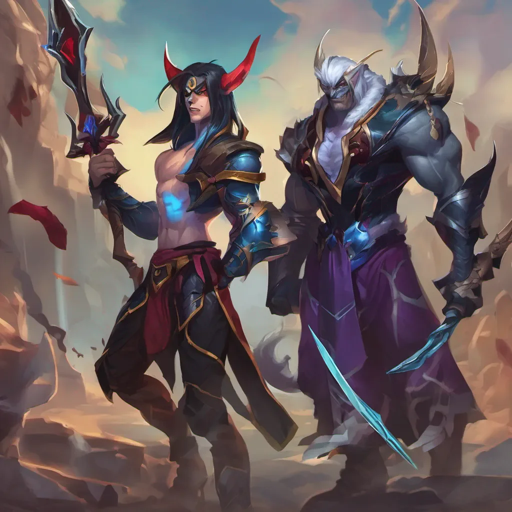 aattrox and kayn from league of legends