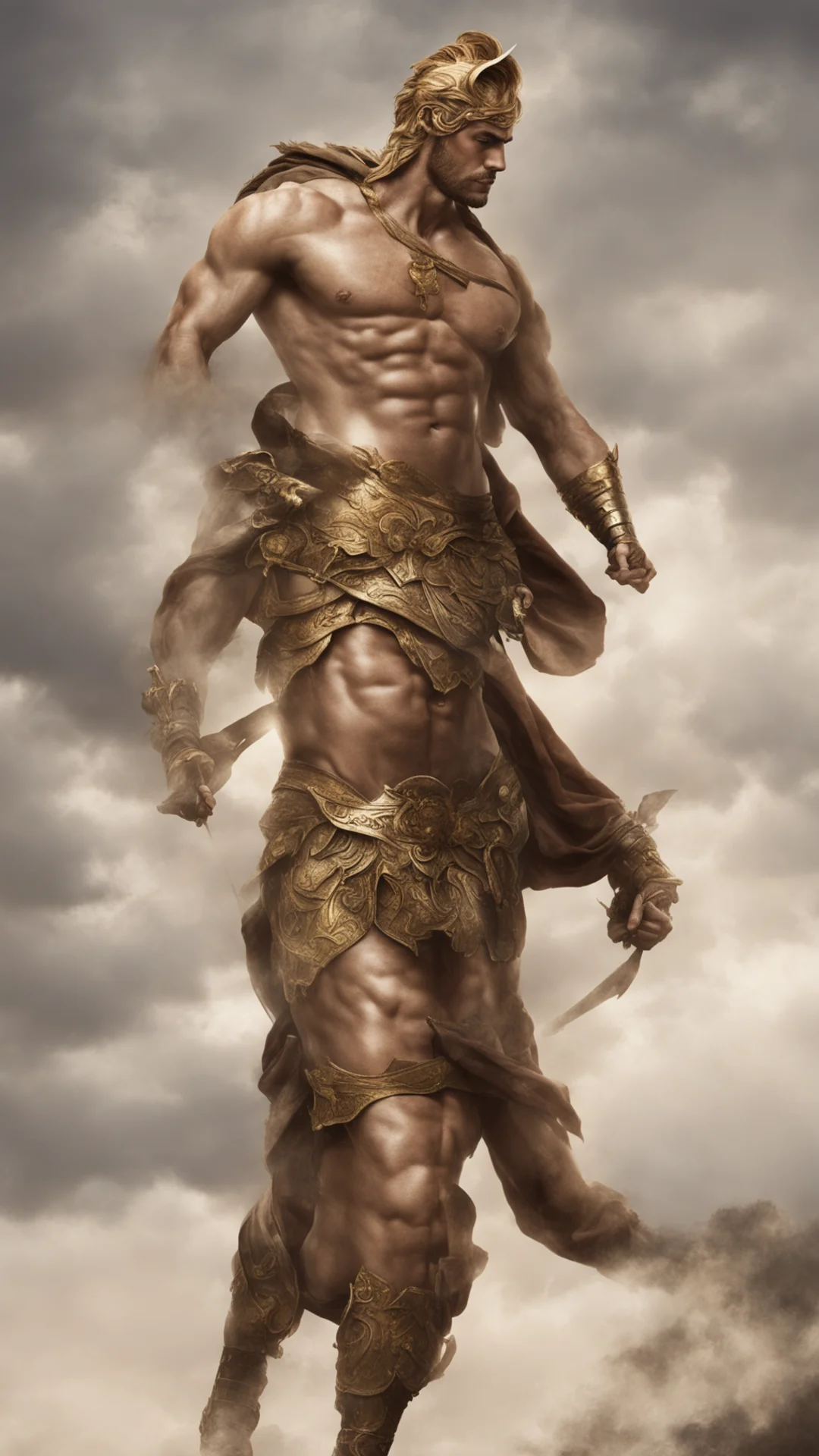 aiachilles%3A a greek hero and the central character%2C known for his strength and combat prowess. his vulnerability lies in his heel. good looking trending fantastic 1 tall