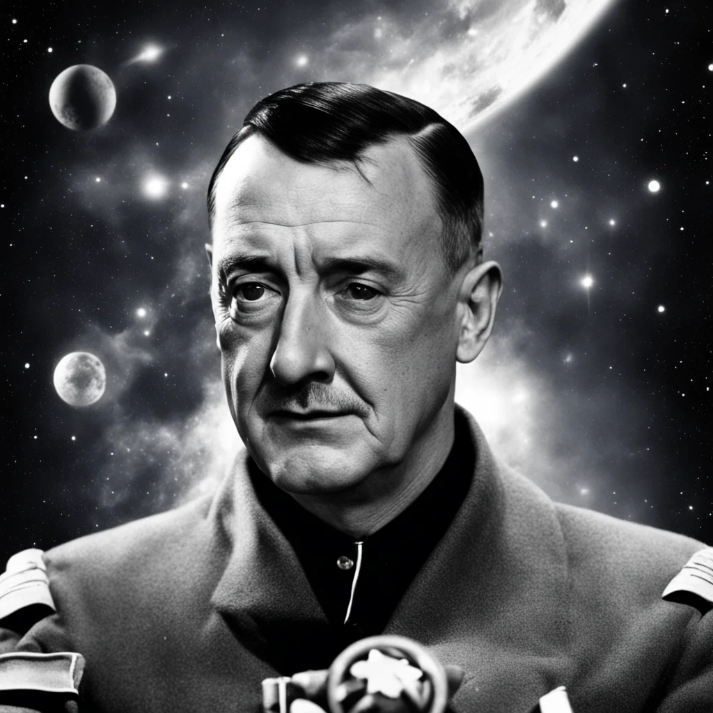 adolf hitler in space  amazing awesome portrait 2