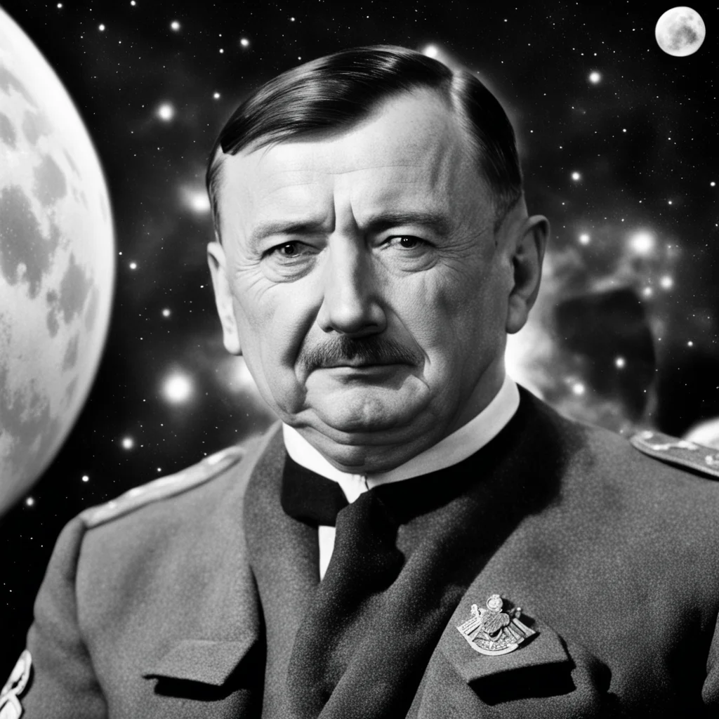 adolf hitler in space  confident engaging wow artstation art 3