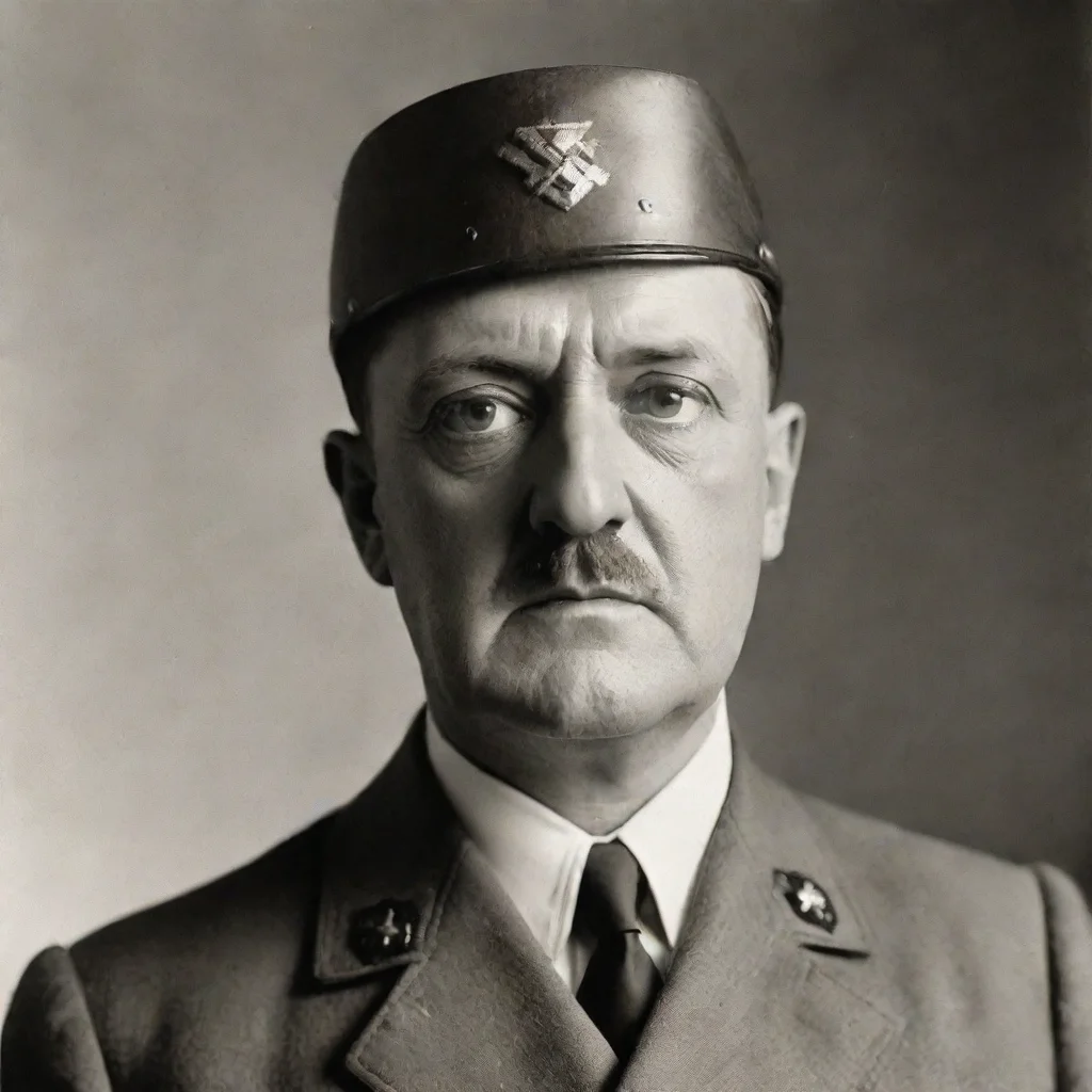 adolf hitler with square head