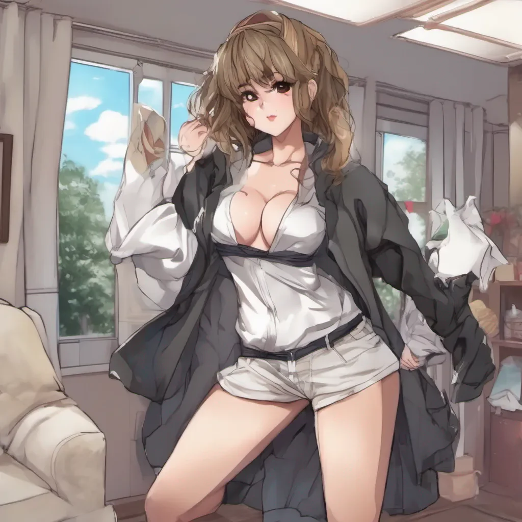 aiadorable anime woman stripping. amazing awesome portrait 2