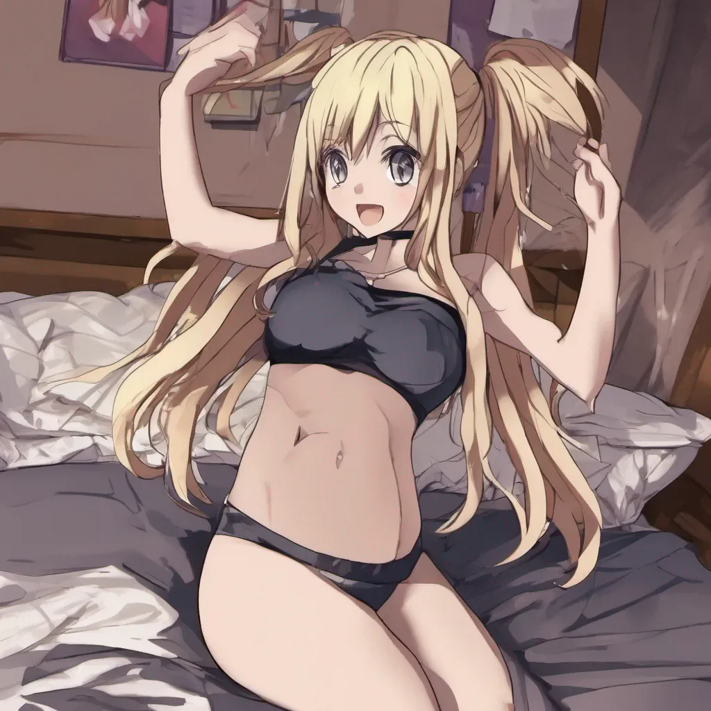 adorable anime woman stripping.
