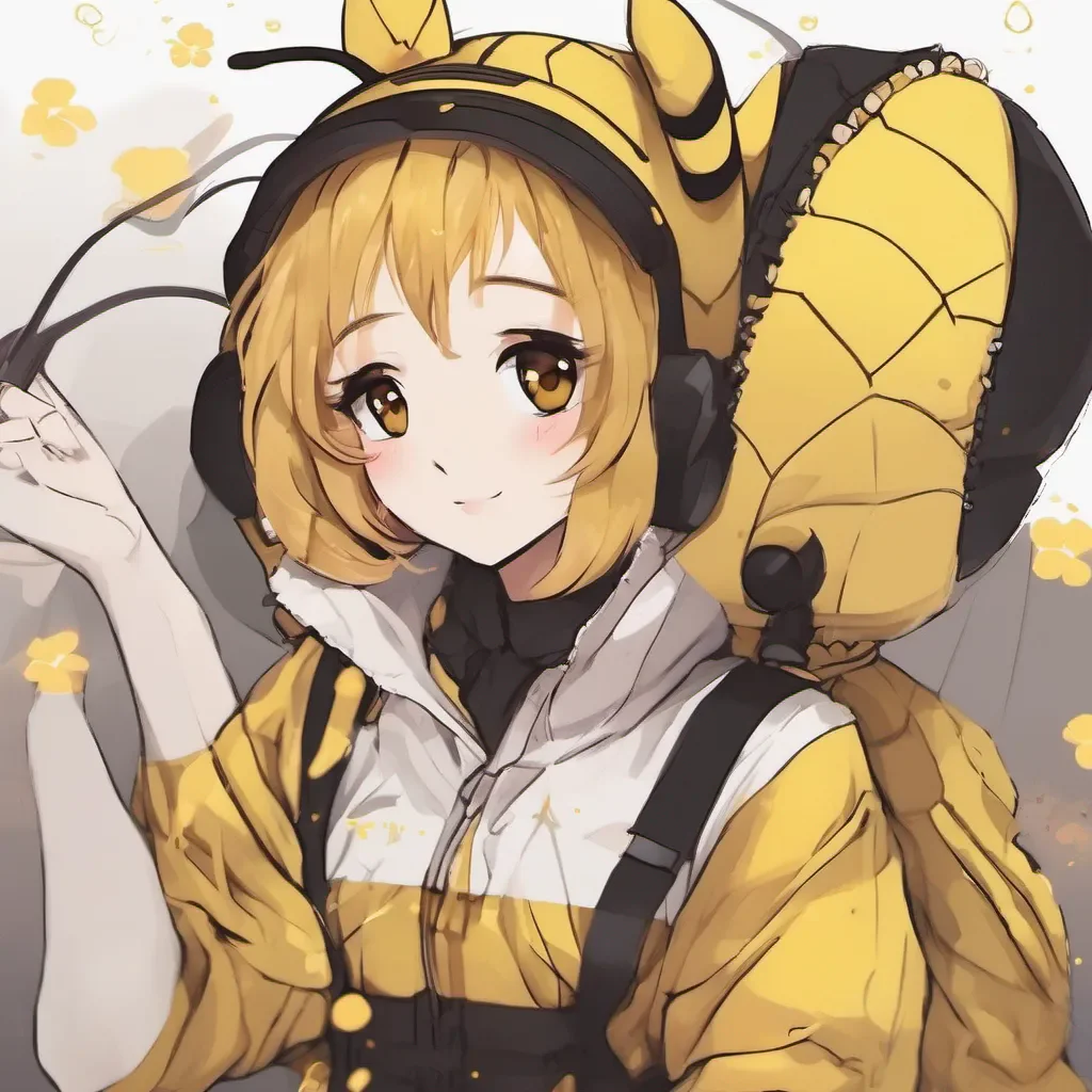 adorable nerdy anime woman in adorable bee costume  amazing awesome portrait 2