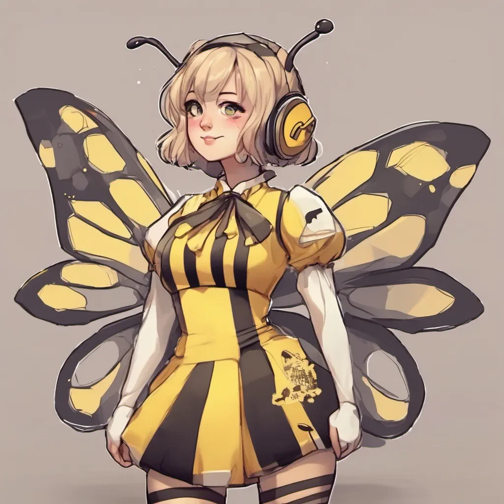 adorable nerdy anime woman in adorable bee costume  good looking trending fantastic 1