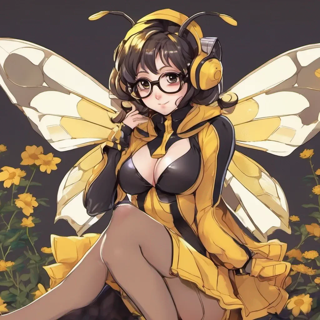 aiadorable nerdy anime woman in revealing bee costume confident engaging wow artstation art 3