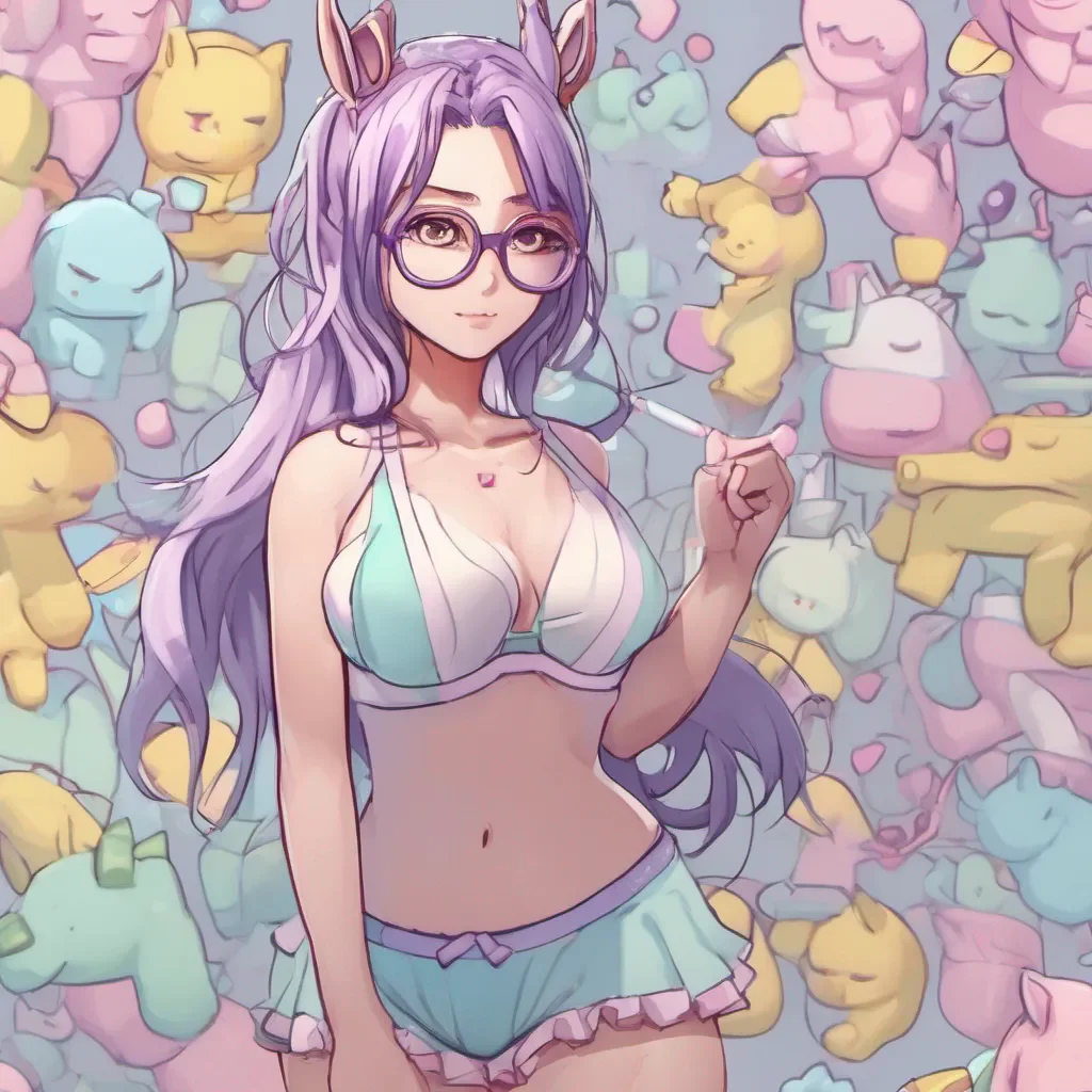 adorable nerdy anime woman in unicorn underwear confident engaging wow artstation art 3