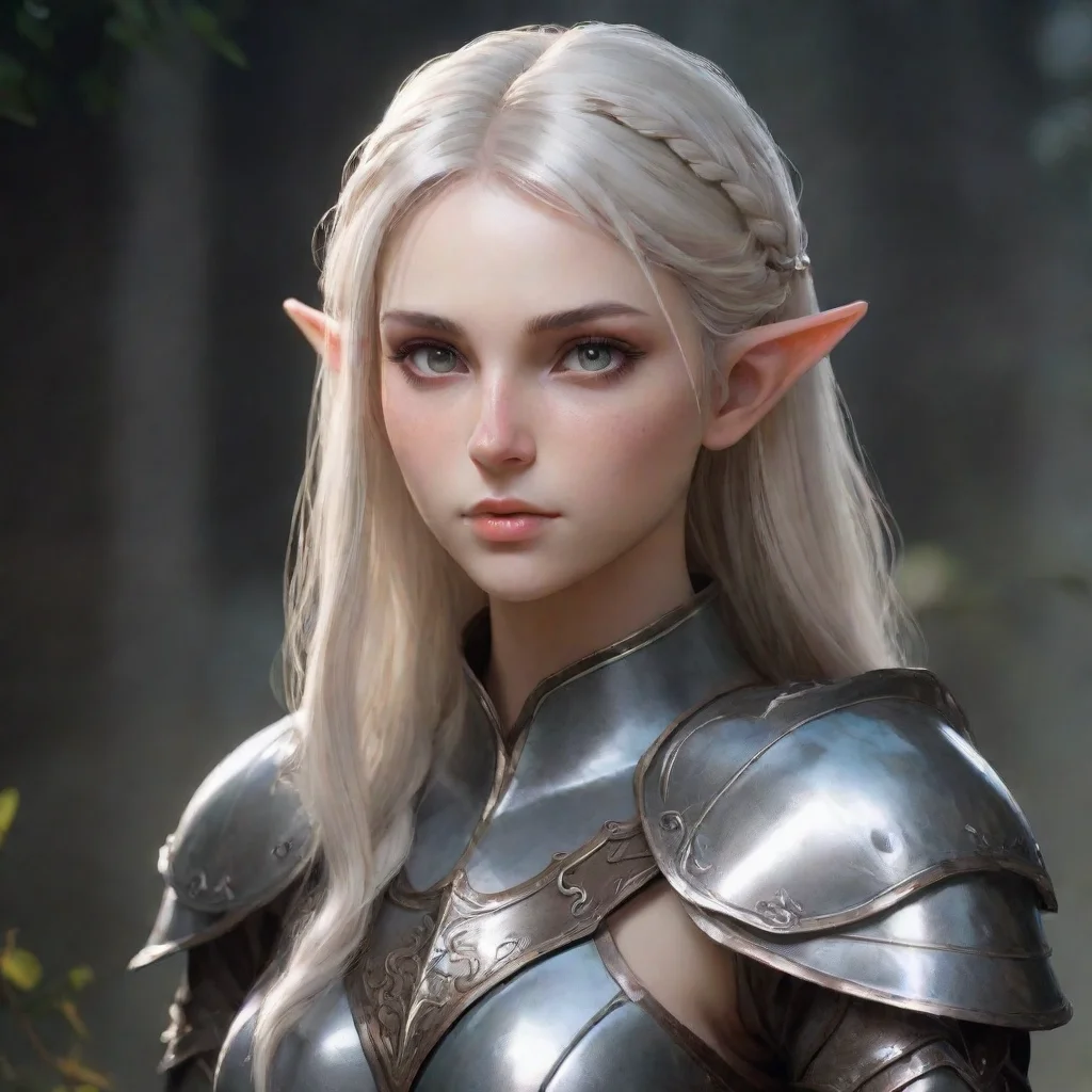 aiaesthetic character elf knight