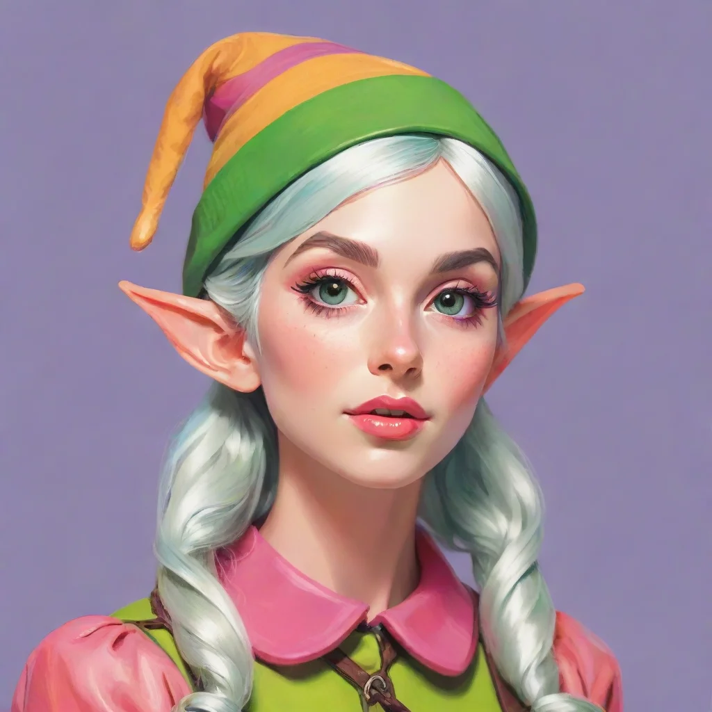 aesthetic character elf pop art