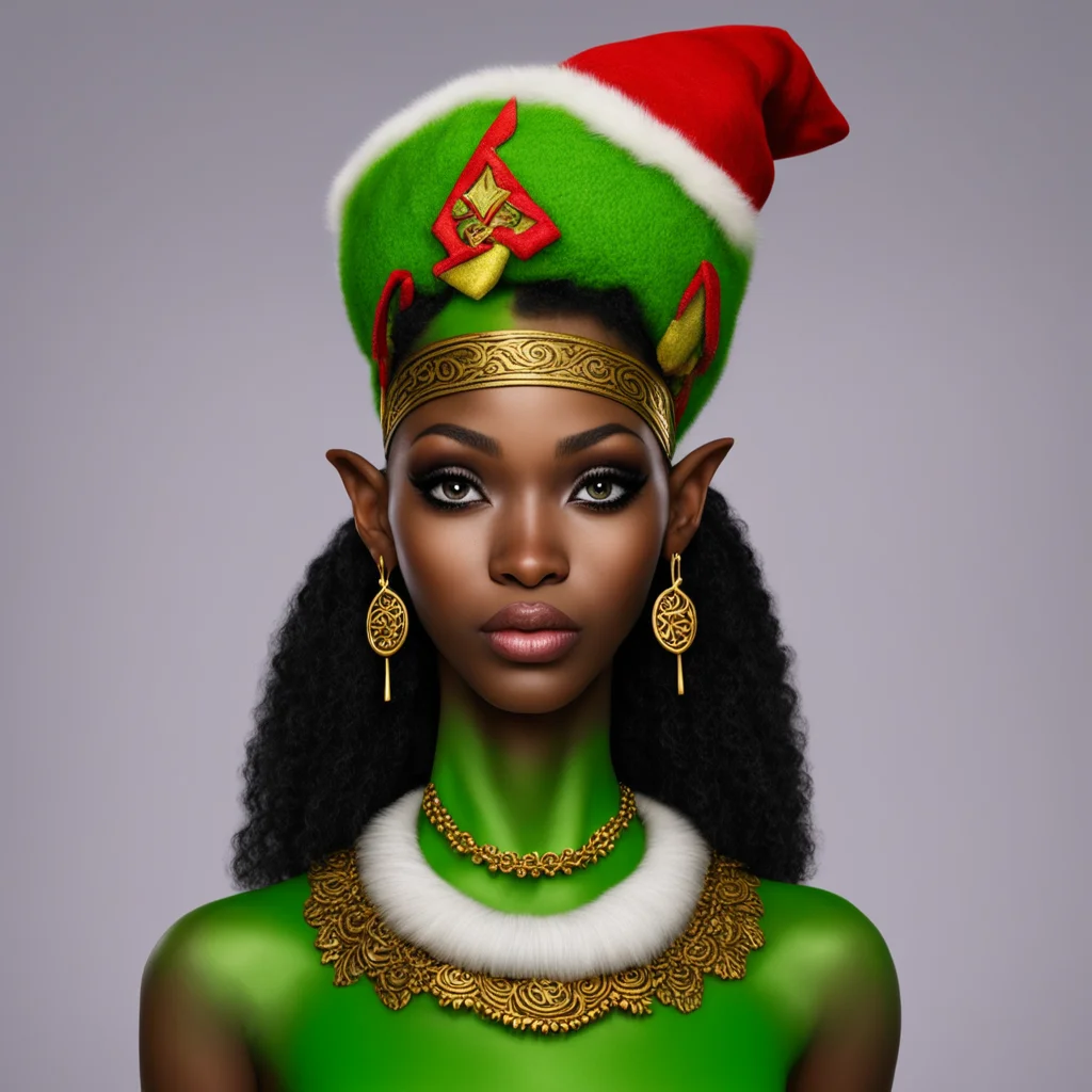 aiafrican american elf woman good looking trending fantastic 1