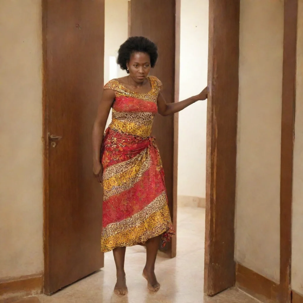 aiafrican woman can%27t walk through door