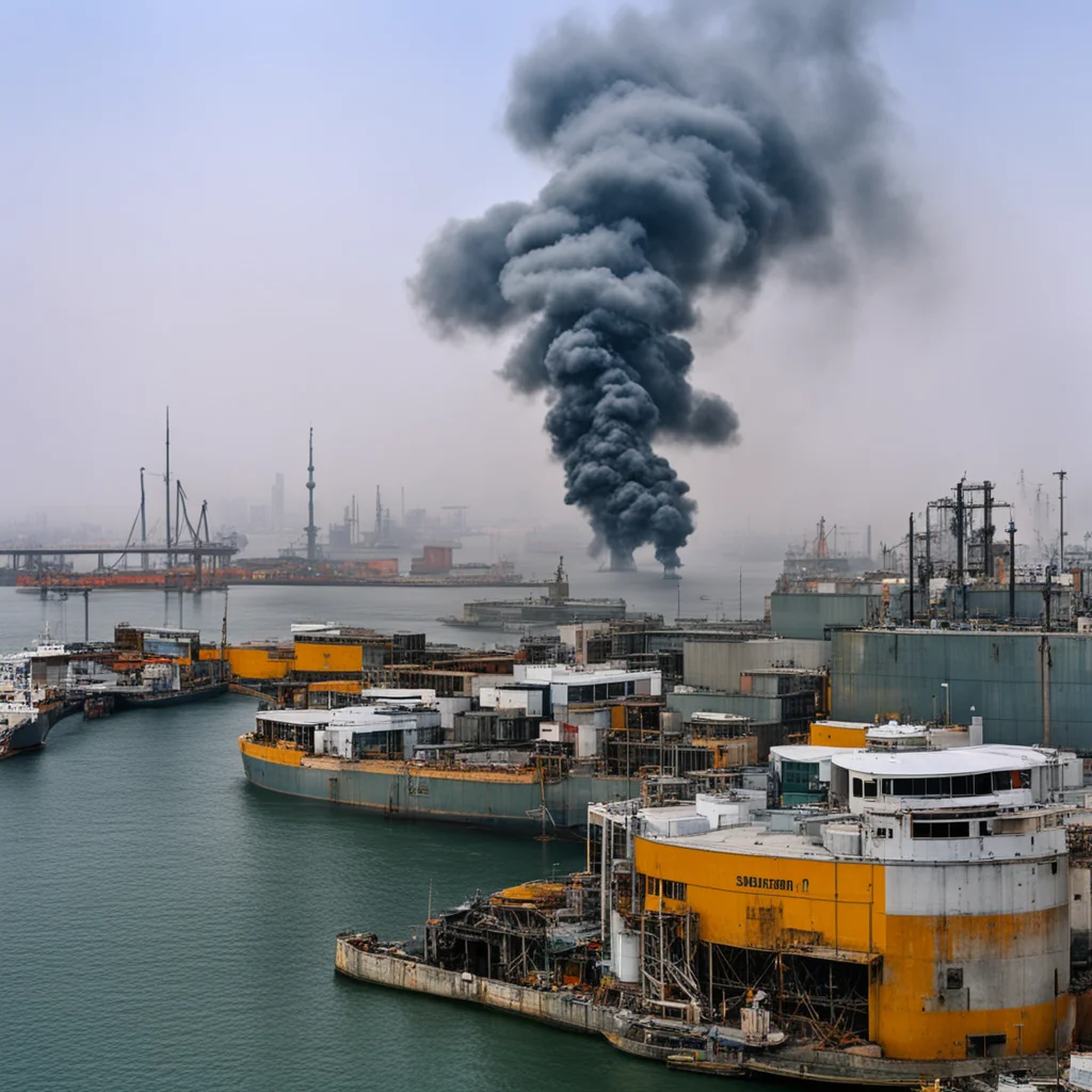 aiair pollution source in the port area and sollutions amazing awesome portrait 2