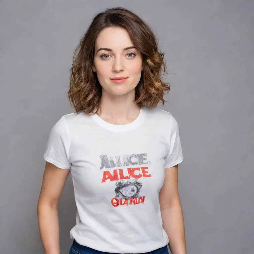 aialice quinn in t shirt