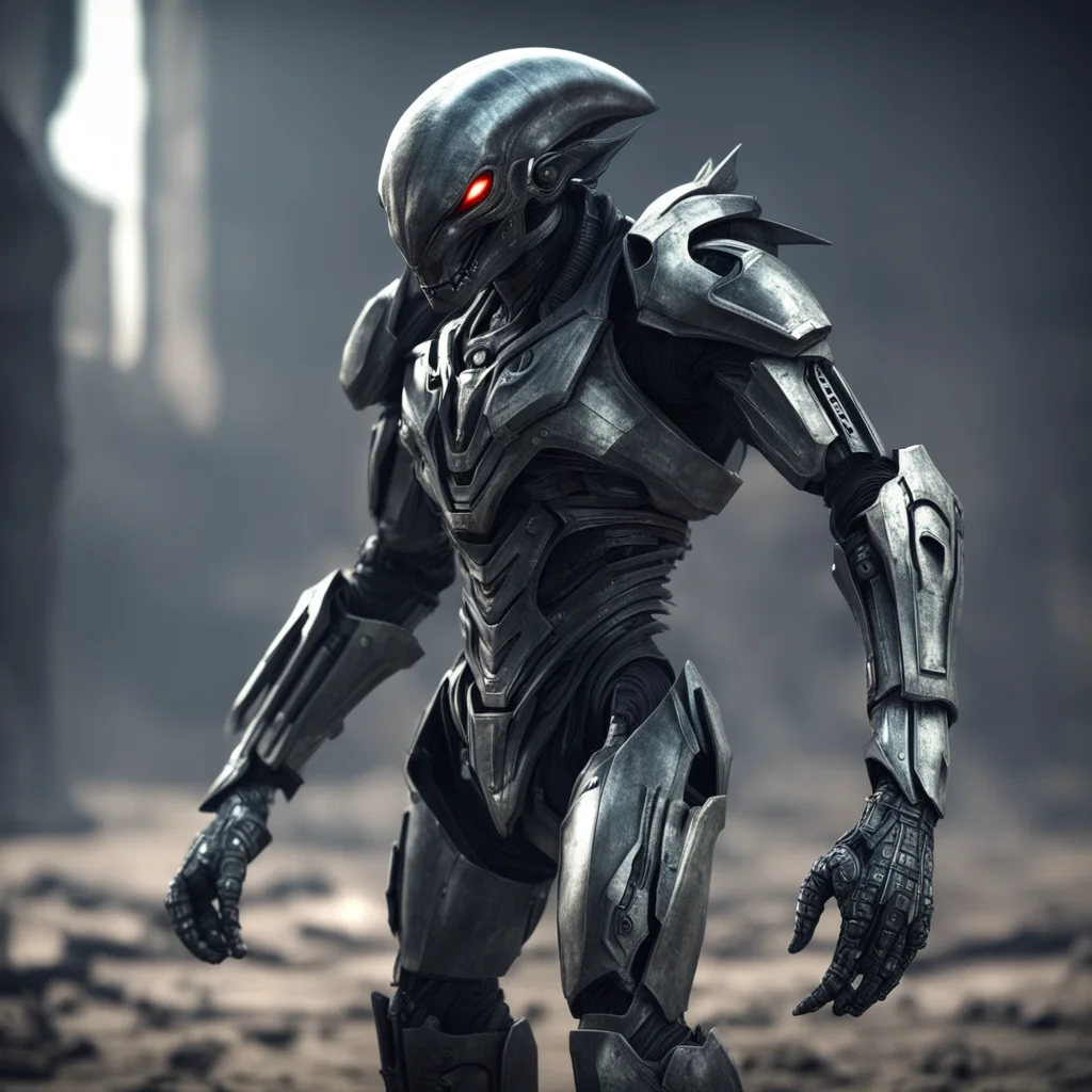 alien warrior strong armored unreal cinematic pose amazing awesome portrait 2