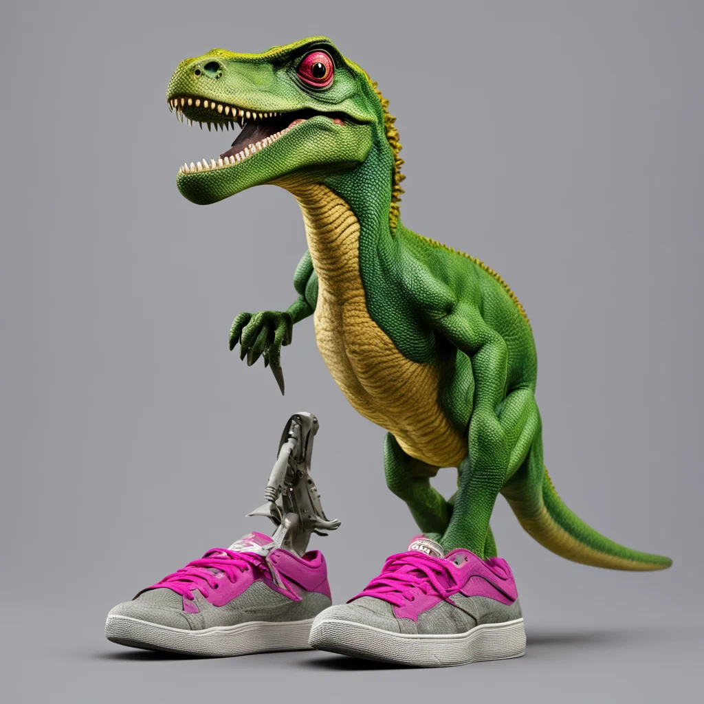 aiallosaurus with sneakers good looking trending fantastic 1