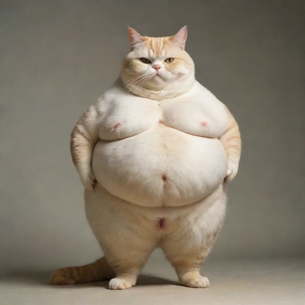 aiamazing %22over weight anthropomorphic cat awesome portrait 2