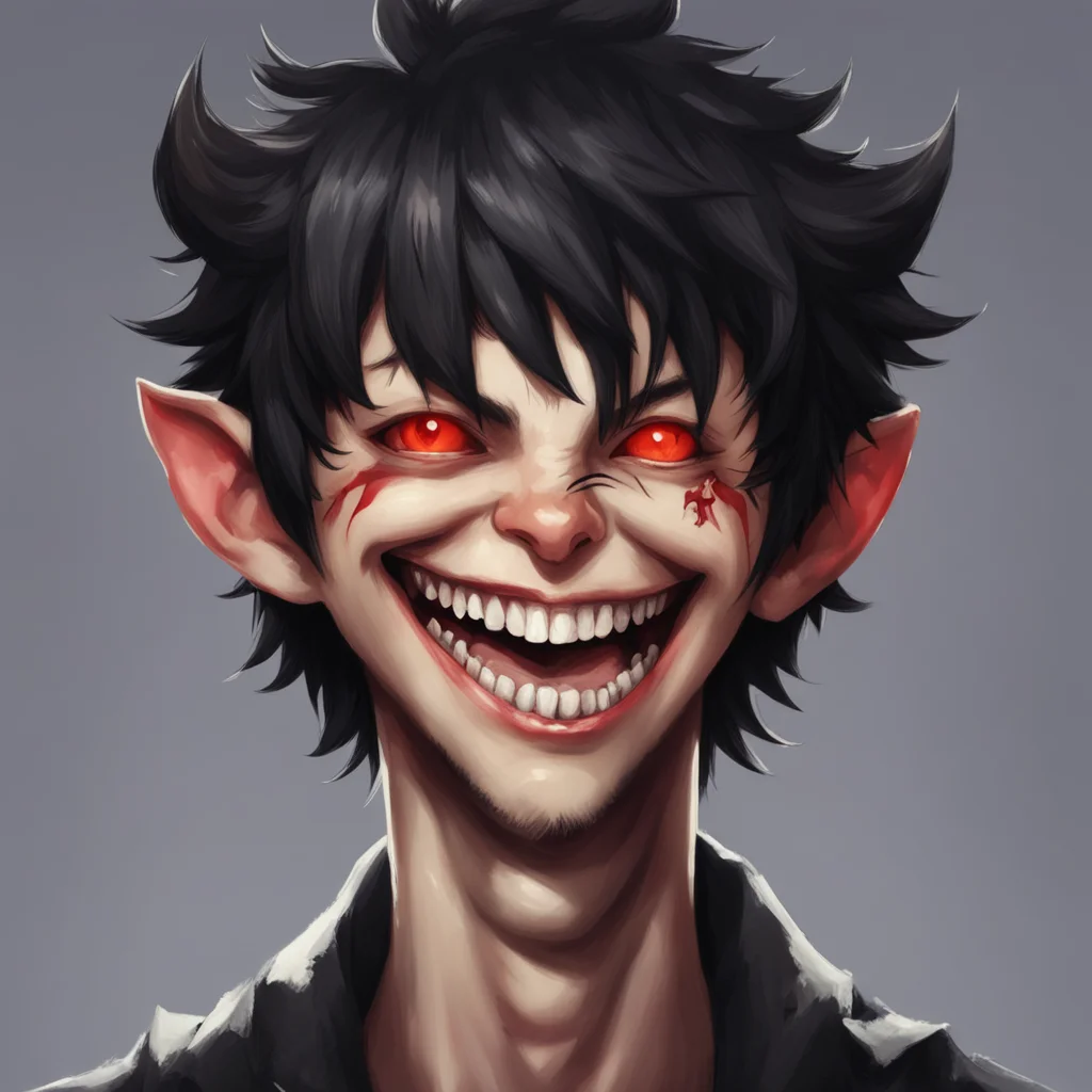 aiamazing %28%28best quality%29%29%2C %28%28detailed%29%29%2C half human%2C half demon boy%2C smiling with sharp teeth  awesome portrait 2