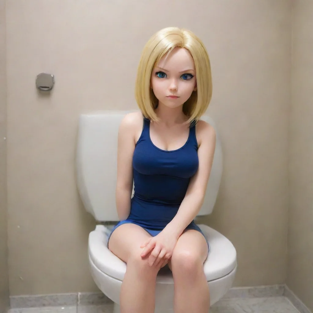 amazing  android 18 human toilet awesome portrait 2