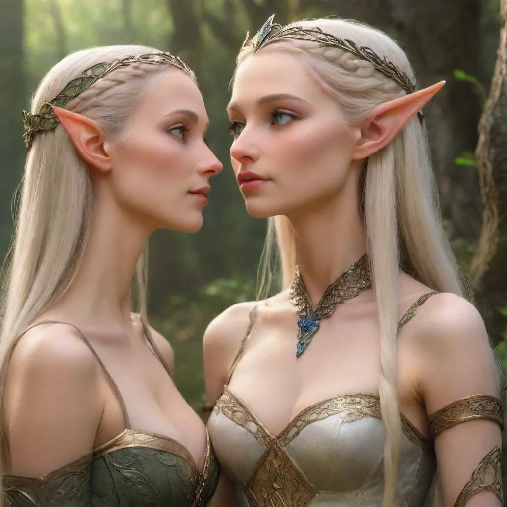 aiamazing  elven princess drools as she stares her lover in love awesome portrait 2