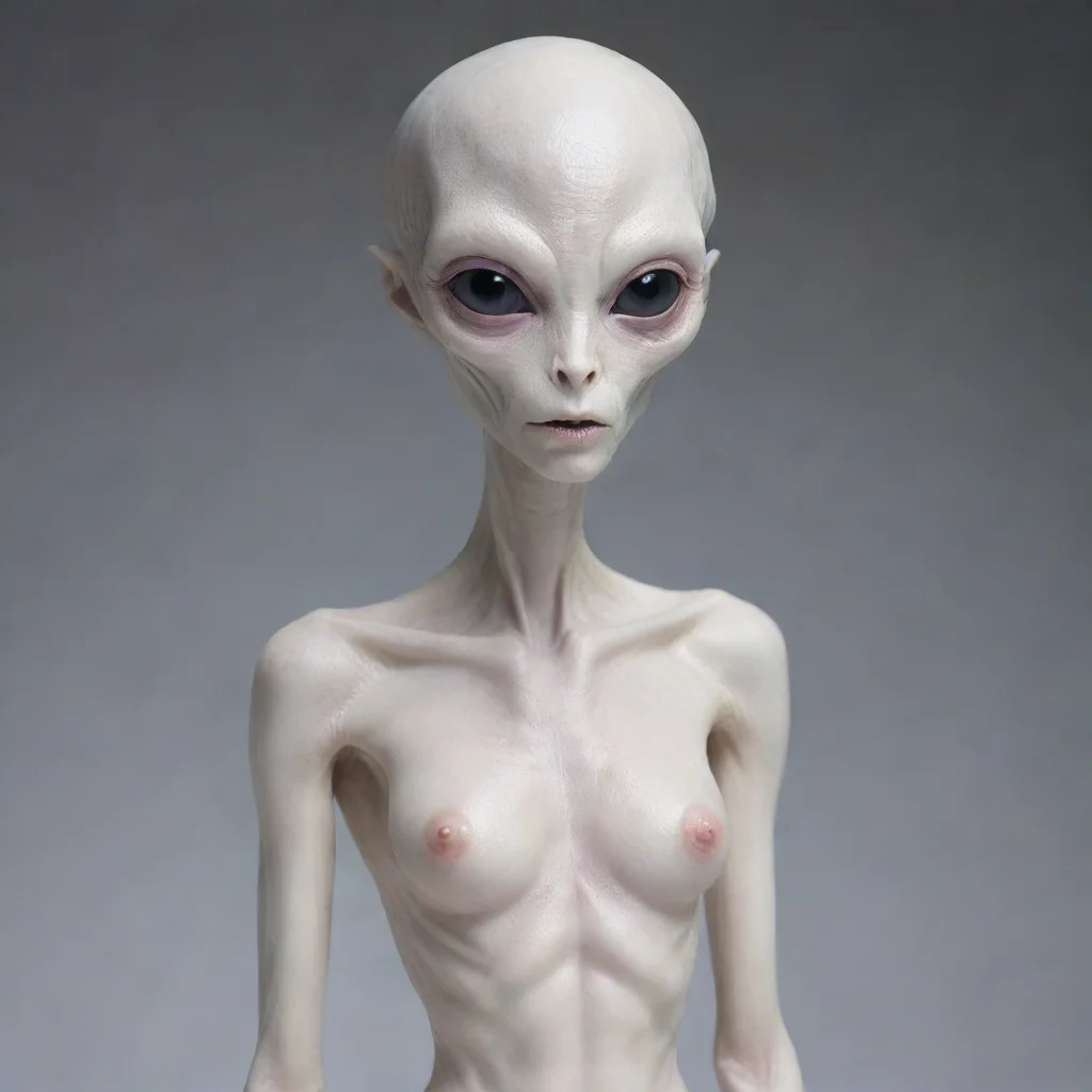 amazing  standing tall alien pale skin awesome portrait 2