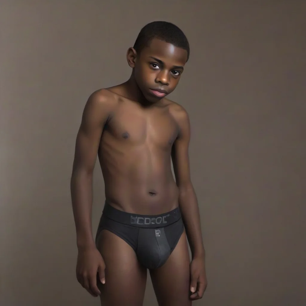 amazing 13 yo black boy showing his testicles  awesome portrait 2