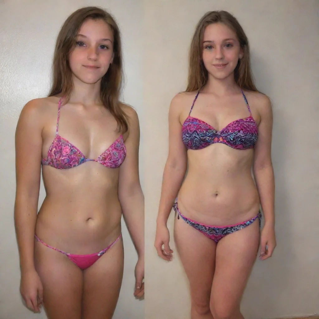 aiamazing 14 yo bikini girl%2C 150 lbs awesome portrait 2