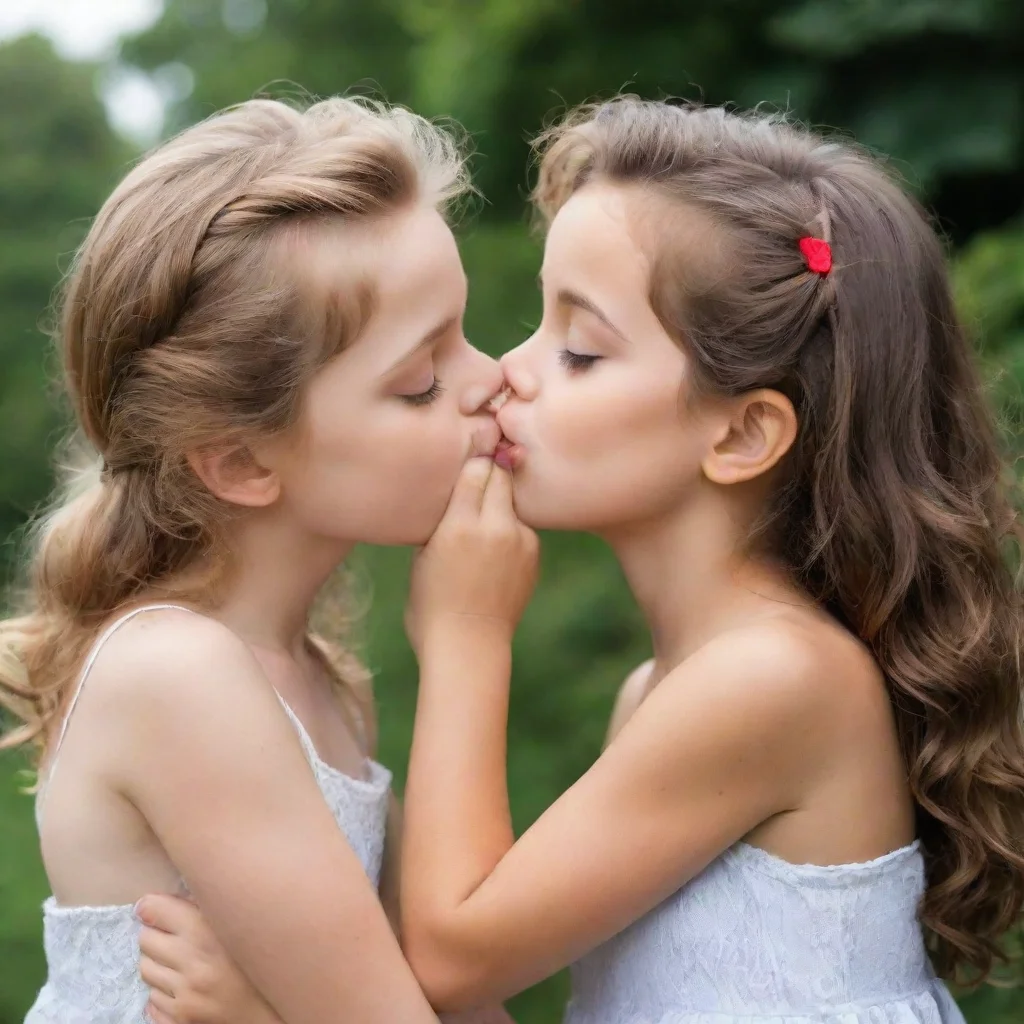 aiamazing 2 girls kissing awesome portrait 2