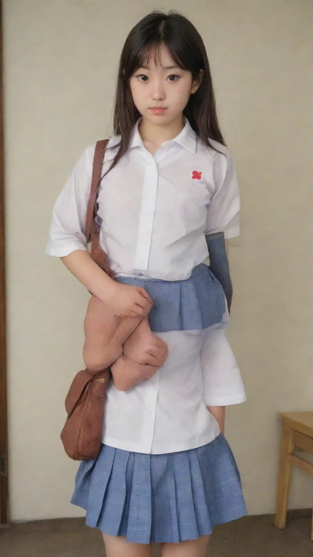 aiamazing 250lbs japanese school girl awesome portrait 2 tall