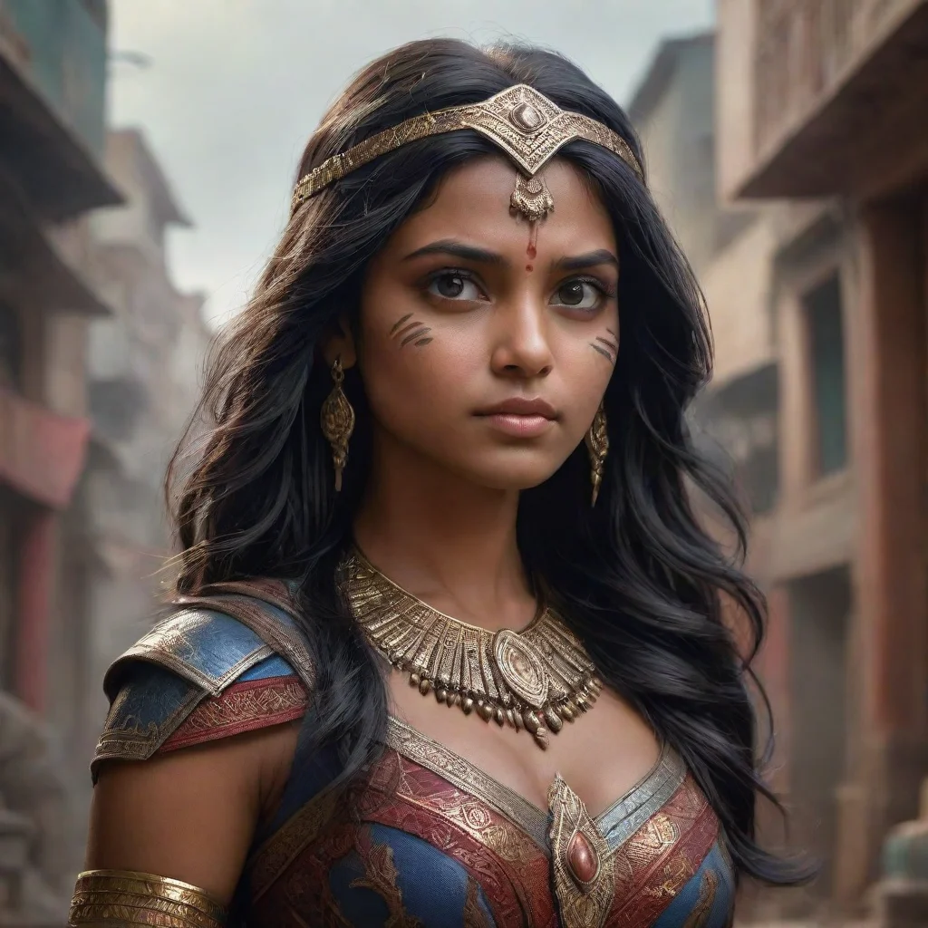 amazing a beautiful young woman portrait indian superhero girl insanely detailed and intricate mood ominous matte painting cinem awesome portrait 2