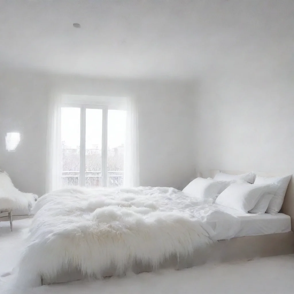 aiamazing a bedroom covered in thick white fur everywhere awesome portrait 2