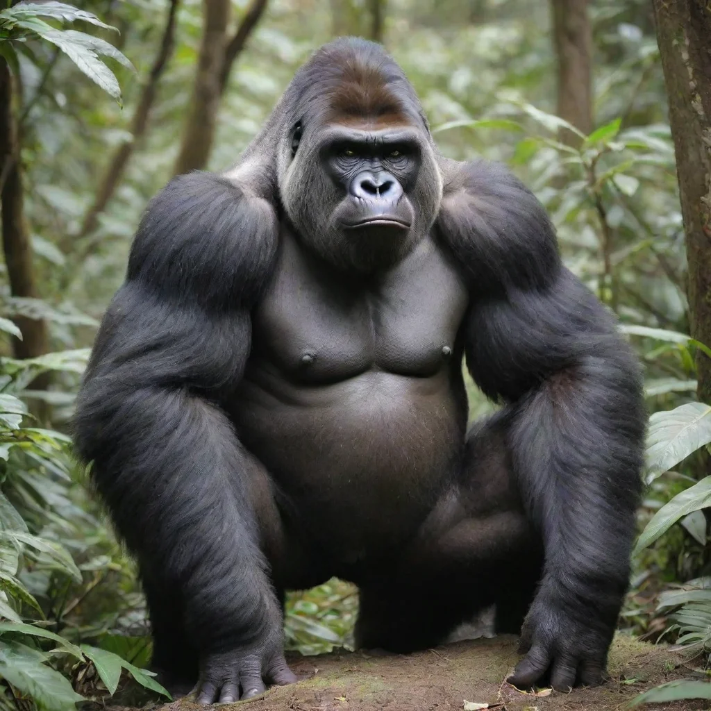 amazing a big smelly gorilla awesome portrait 2
