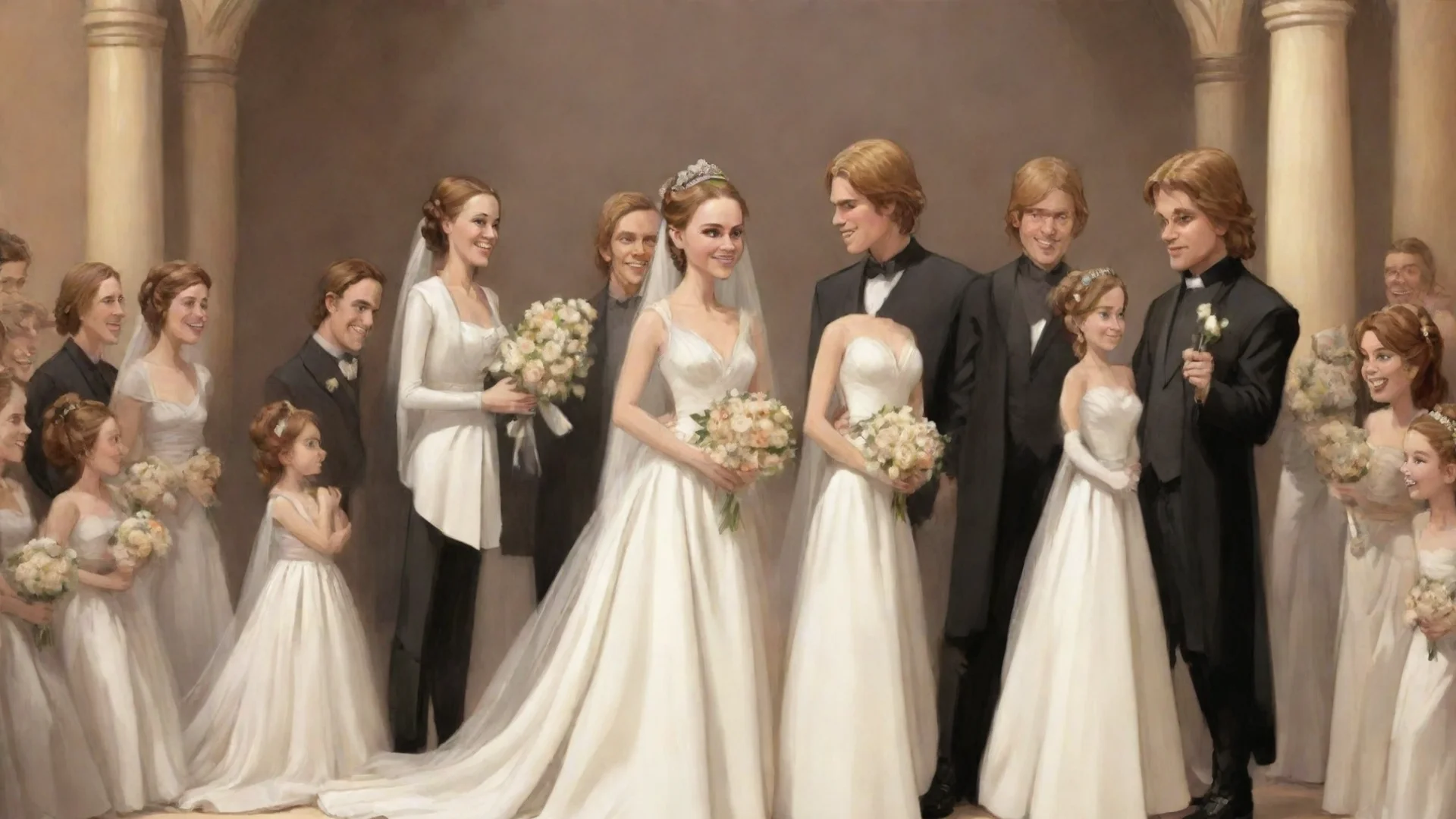 aiamazing a caricature of anakin skywalker%27s wedding awesome portrait 2 wide