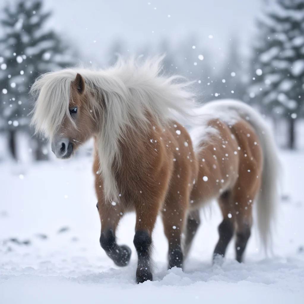 aiamazing a cute pony in blizzard awesome portrait 2