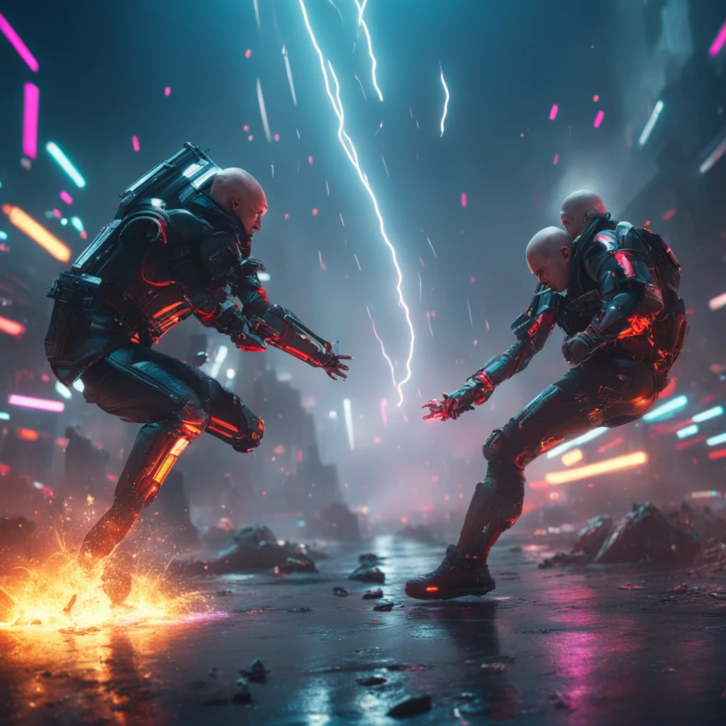 aiamazing a epic battle from bald runner replicants epic lighting art station trending cinema movie poster cinematic lighting %E2%80%94ar  awesome portrait 2