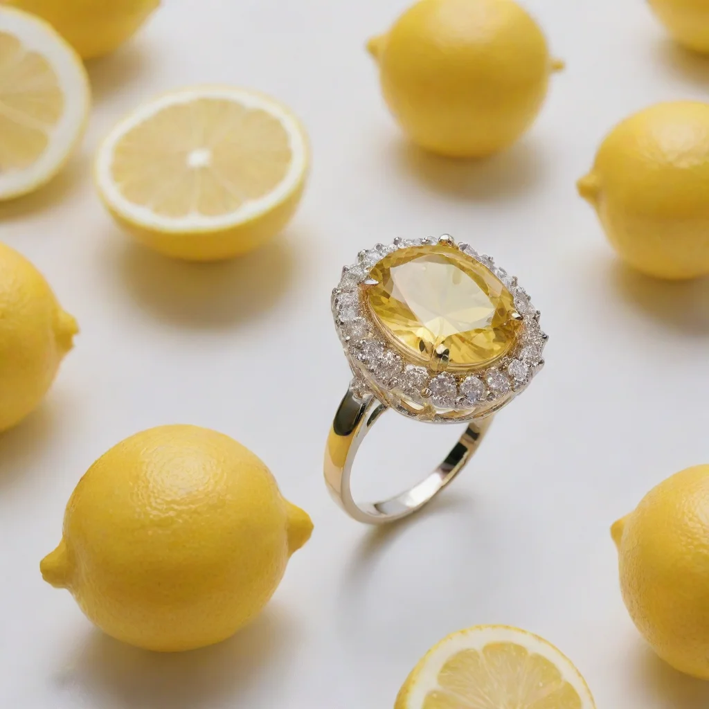 aiamazing a finger ring lemon with dimond awesome portrait 2