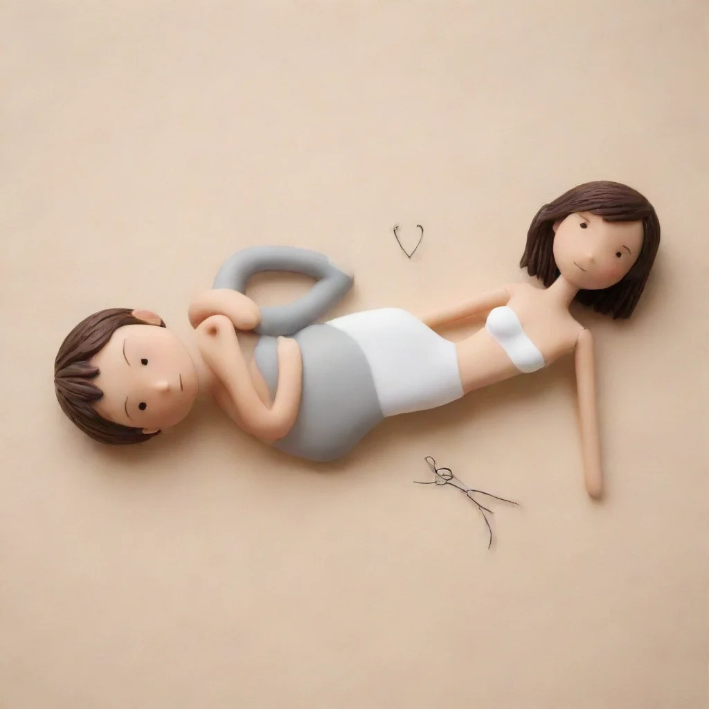 aiamazing a girl laying upon a boy stickman image awesome portrait 2