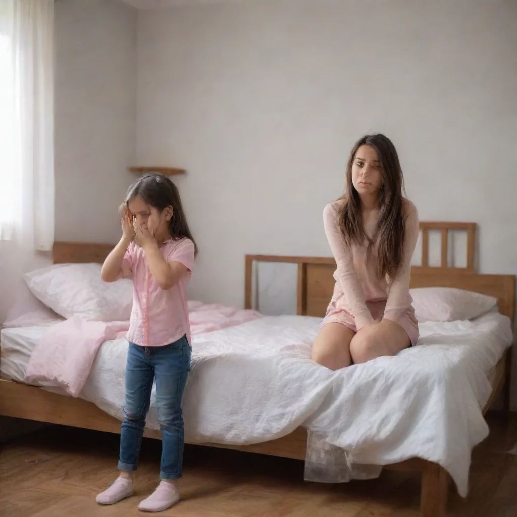 aiamazing a girl struggling with strict parents alone in her room%2C feeling stressed because of her parents awesome portrait 2