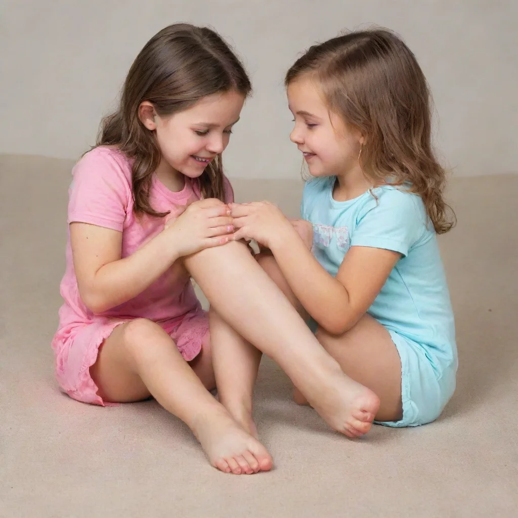 amazing a girl tickling another girls feet with her hands awesome portrait 2