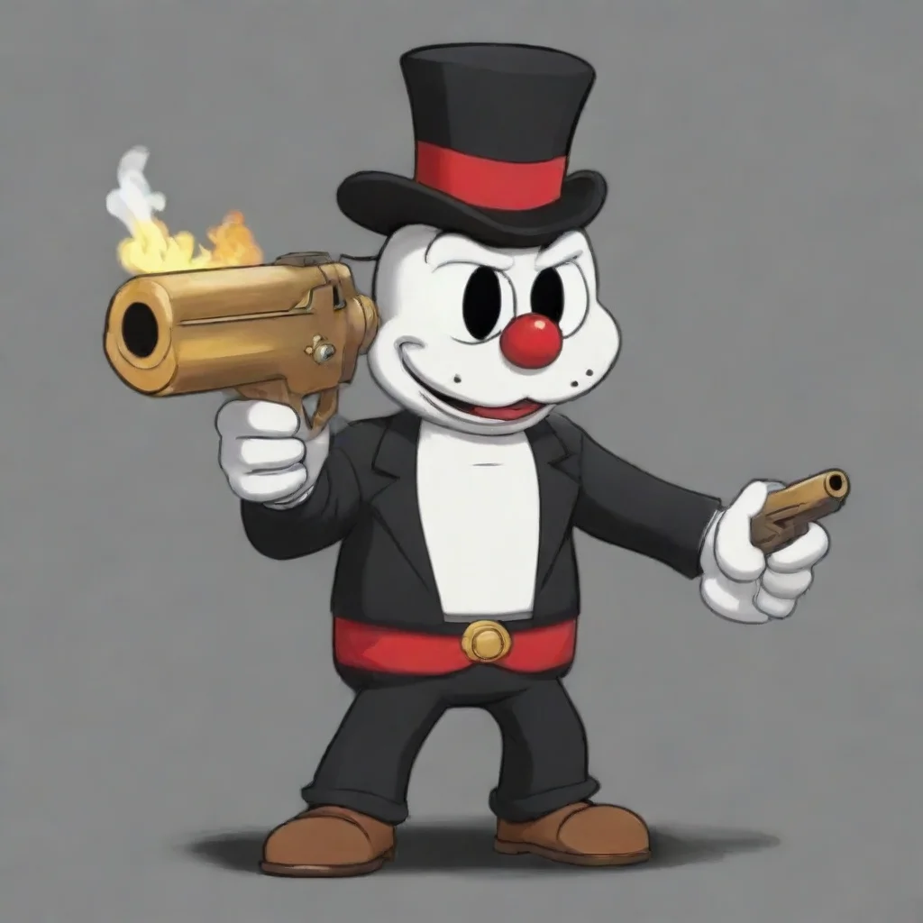 amazing a gun as a cuphead boss  awesome portrait 2