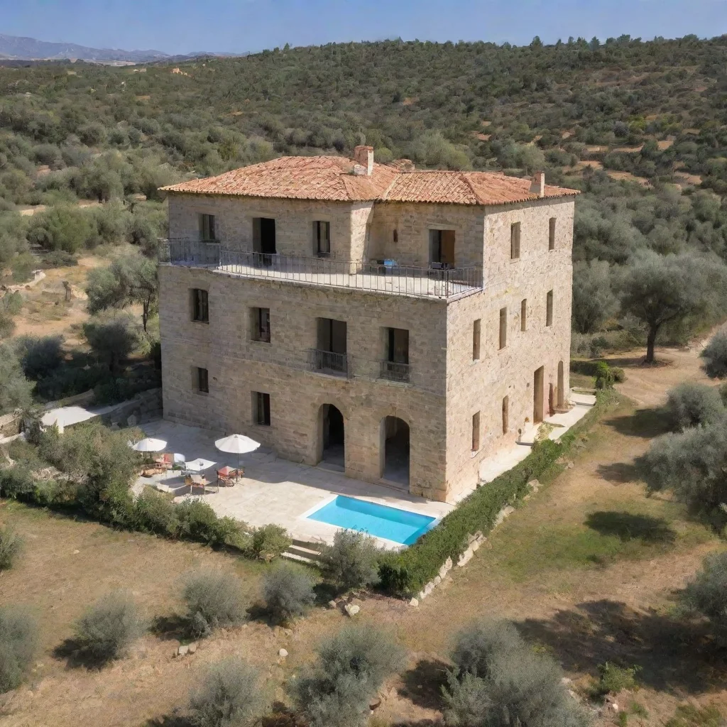 aiamazing a large two storey stone villa in an olive grove awesome portrait 2