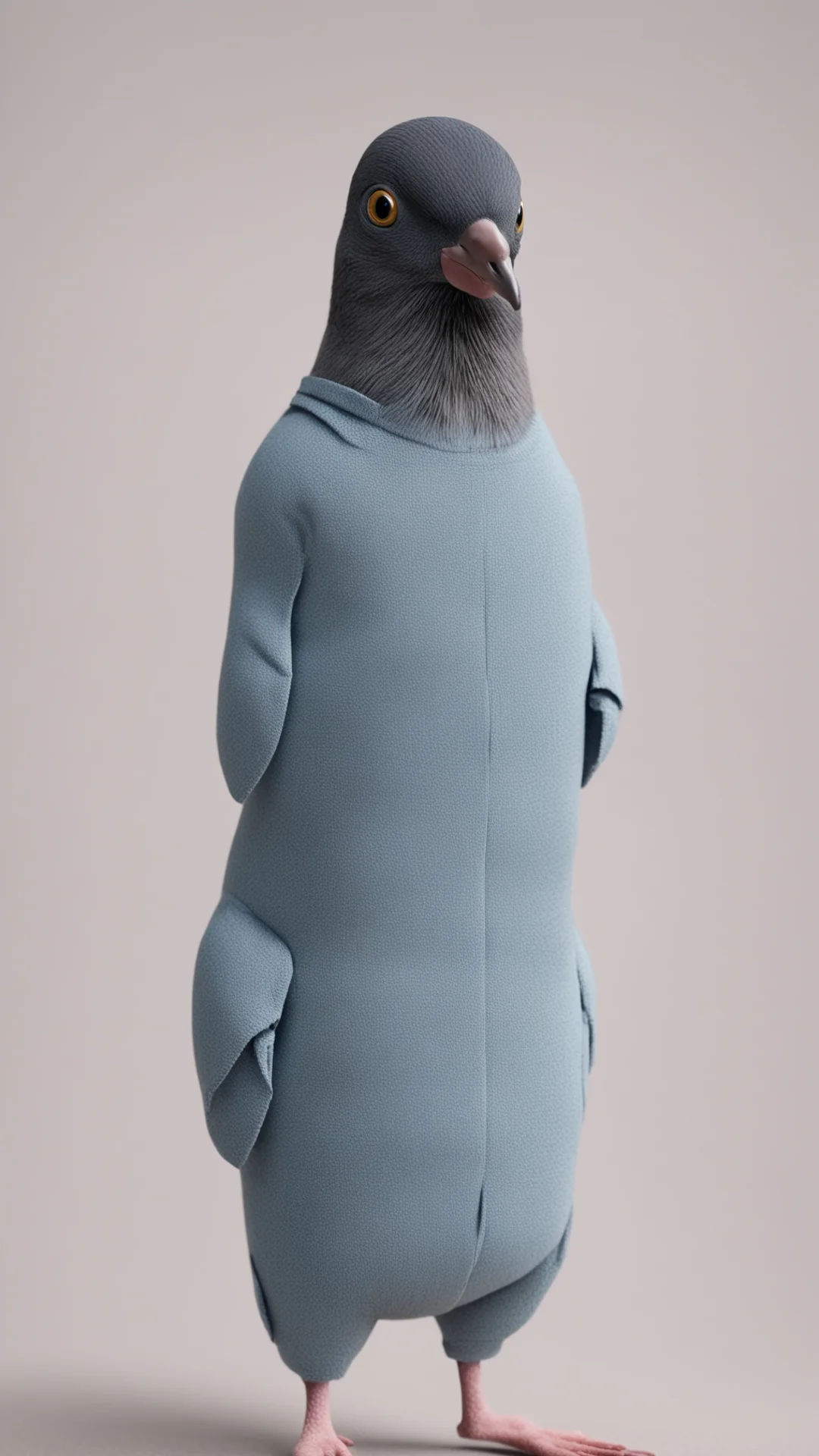 amazing a pigeon wearing a tracksuit in a stop motion movie awesome portrait 2 tall