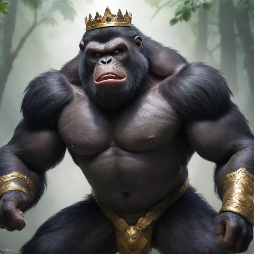amazing a powerful king ape king awesome portrait 2