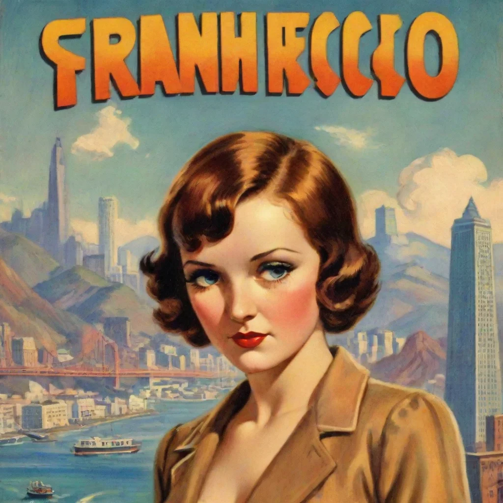 aiamazing a pulp detective novel cover from the 1930s with san francisco in the background awesome portrait 2