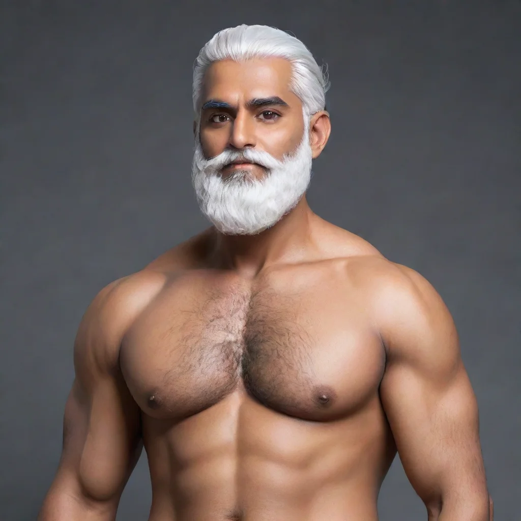 amazing a rishi with white beard and beabear chest awesome portrait 2