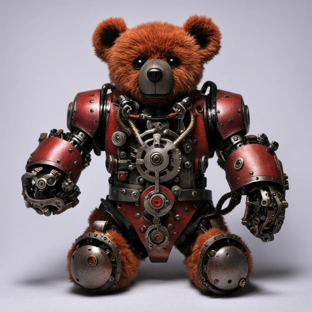 aiamazing adeptus mechanicus teddy bear awesome portrait 2