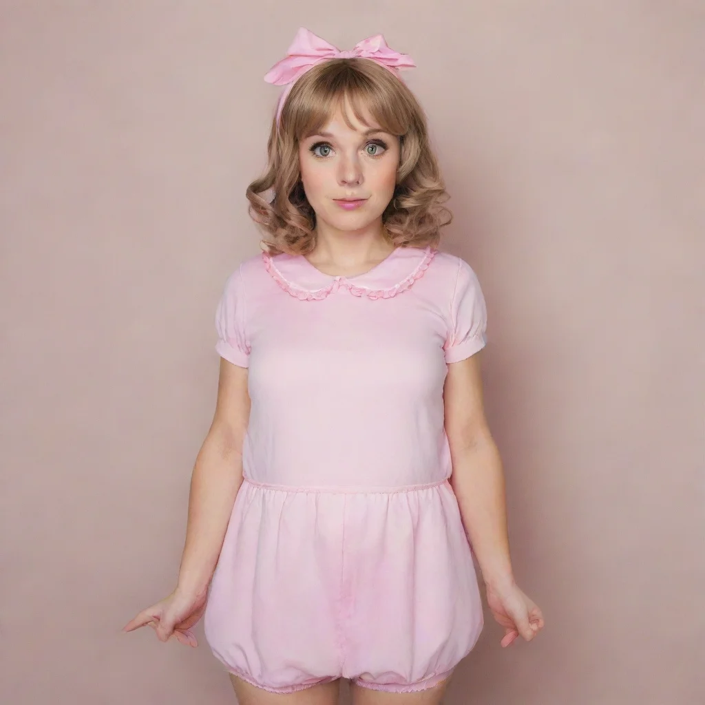 aiamazing adult woman dressed like a baby girl awesome portrait 2