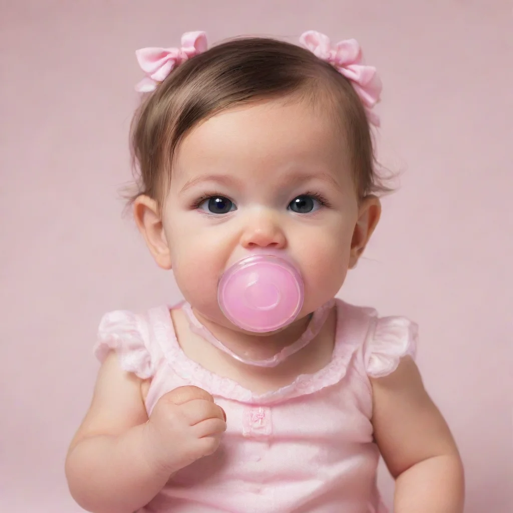 aiamazing adult woman dressed like a baby girl using a pacifier  awesome portrait 2