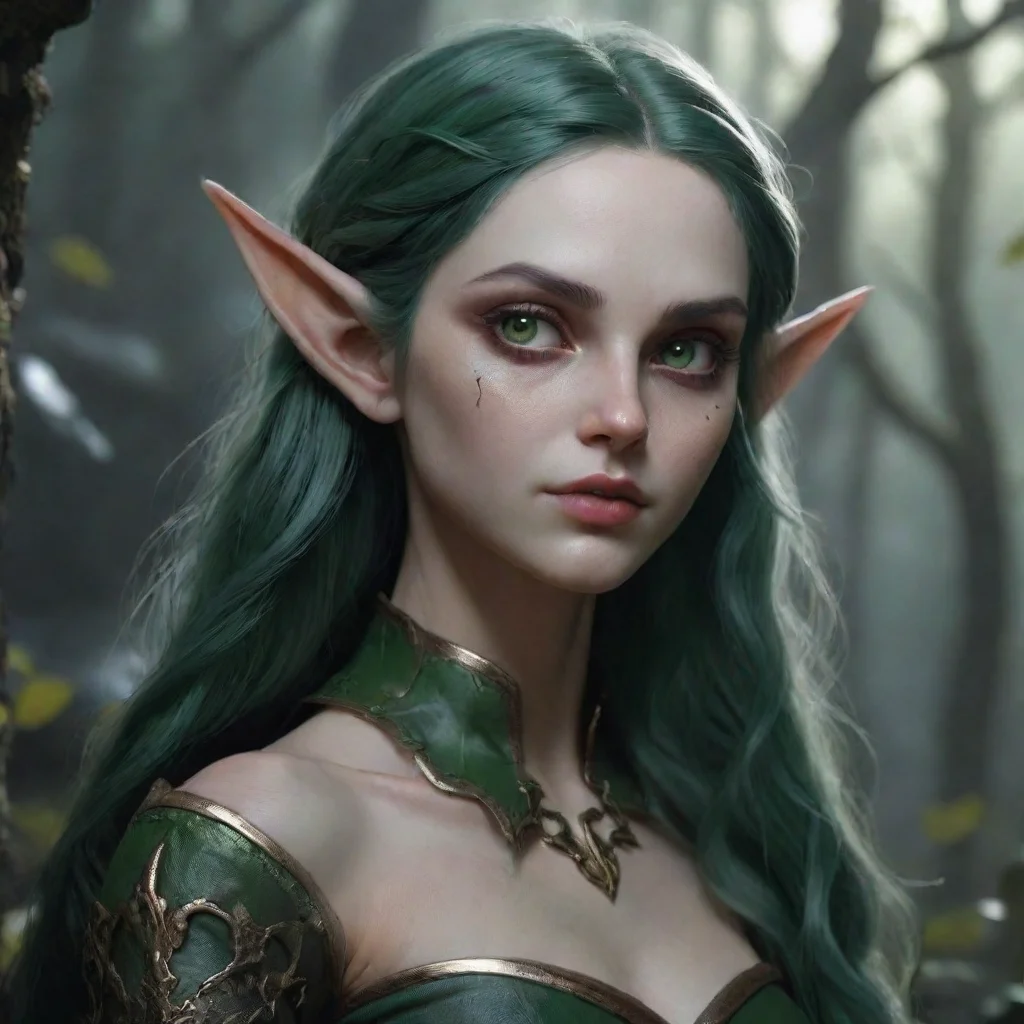 aiamazing aesthetic character elf evil awesome portrait 2